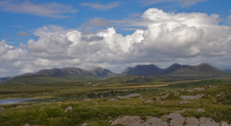 VIew of the Twelve Bens, the centerpiece of Connemara.