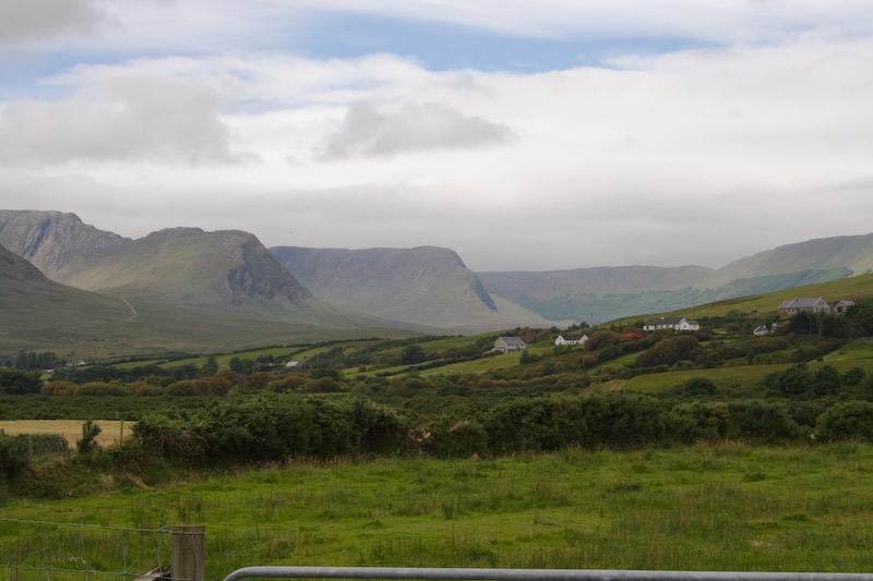 Partry Hills in the distance.