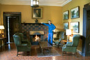 Mark pretending he's the Lord of the Manor at Ballynahinch Castle hotel.