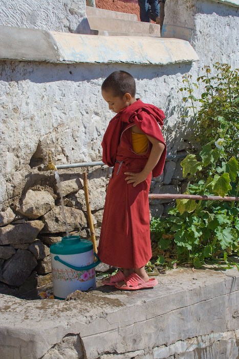 Young monk at Thiksey