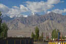 View of mountains surrounding Leh Valley leaving Leh
