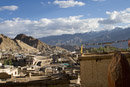 Back in Leh - climbing up to Leh Palace - view of the town