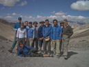 The group on the Ganda La - Zanskar Mtns behind us.