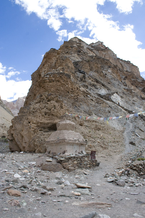 Umlung Gompa (at the top of that mountain).
