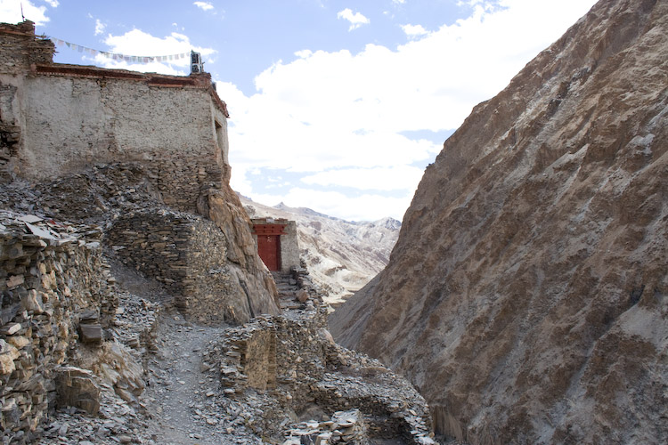 At the top - Umlung Gompa.