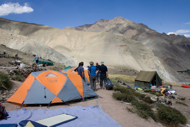 Finally we reach our last camp at 4070 m - 13,350 ft.