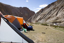 Finally at Camp 5 in a beautiful valley. 4150 m - 13,600 ft.