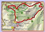 Map of Archduke's Walk at Valledemossa